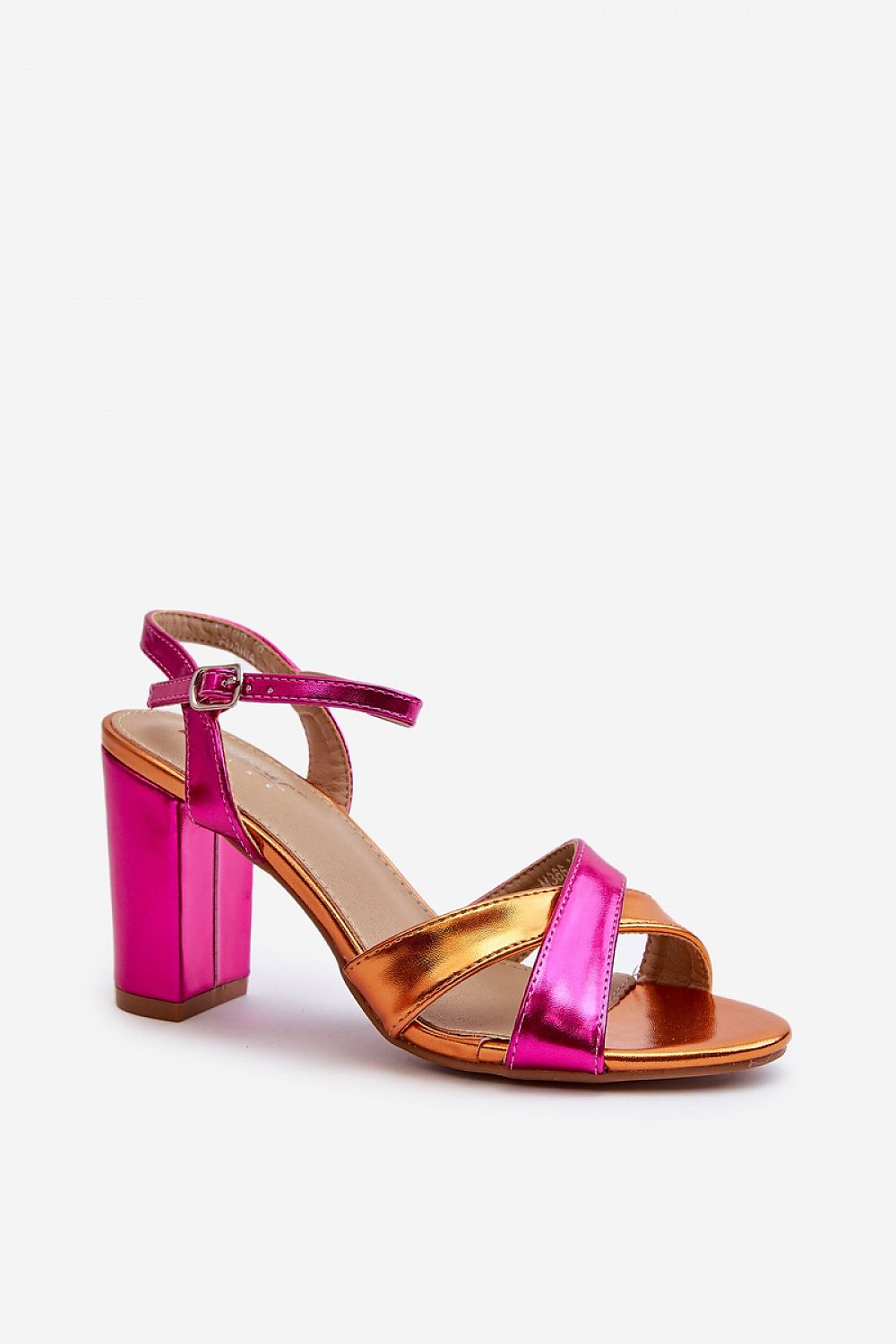 Sandalai su kulnu model 198680 Step in style
