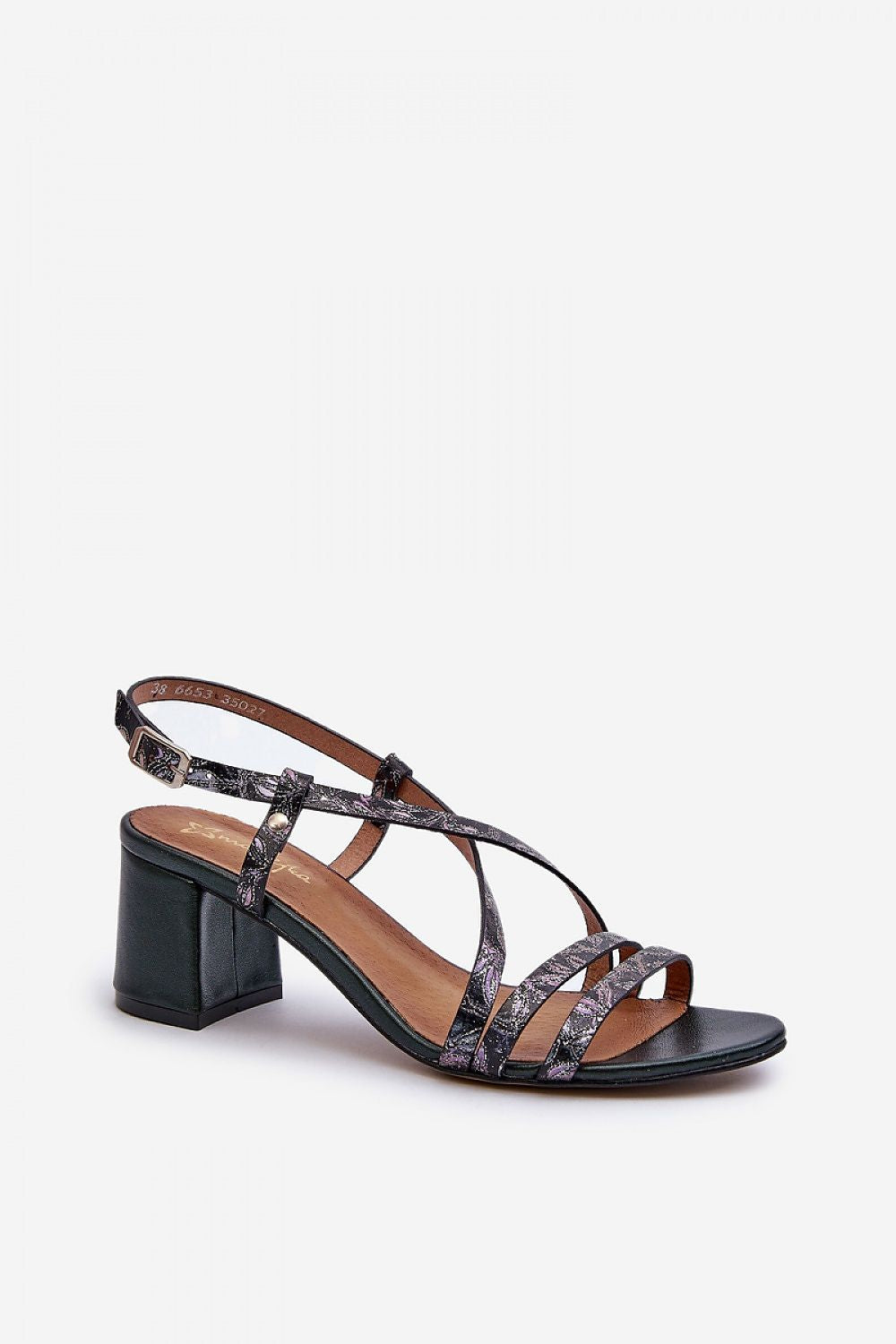 Sandalai su kulnu model 198794 Step in style