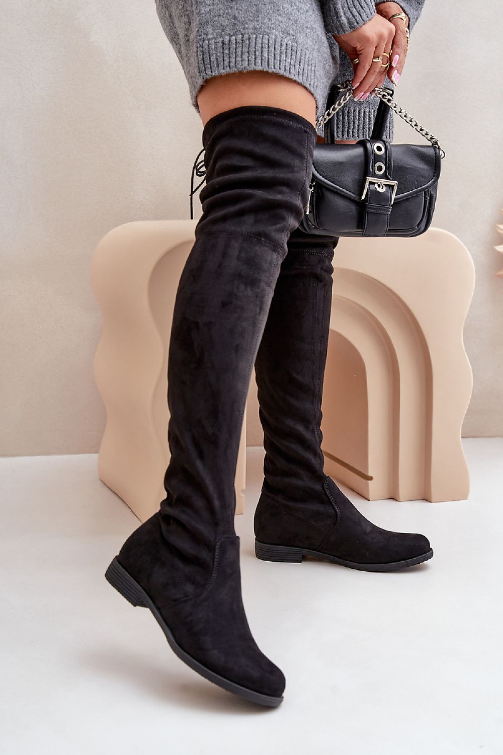 Šlaunų aukščio batai model 203523 Step in style