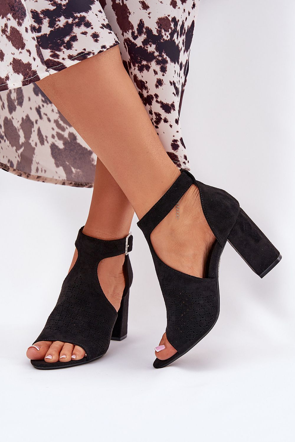 Sandalai su kulnu model 209916 Step in style