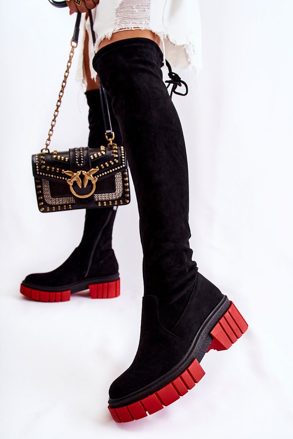 Šlaunų aukščio batai model 185581 Step in style