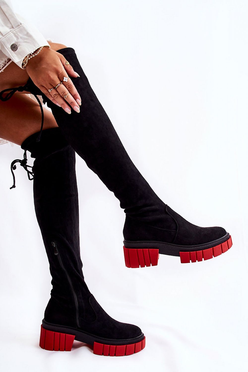 Šlaunų aukščio batai model 185581 Step in style
