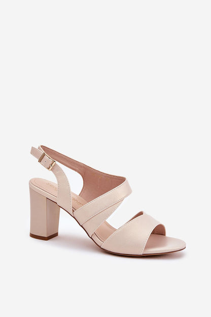  Sandalai su kulnu model 212906 Step in style 